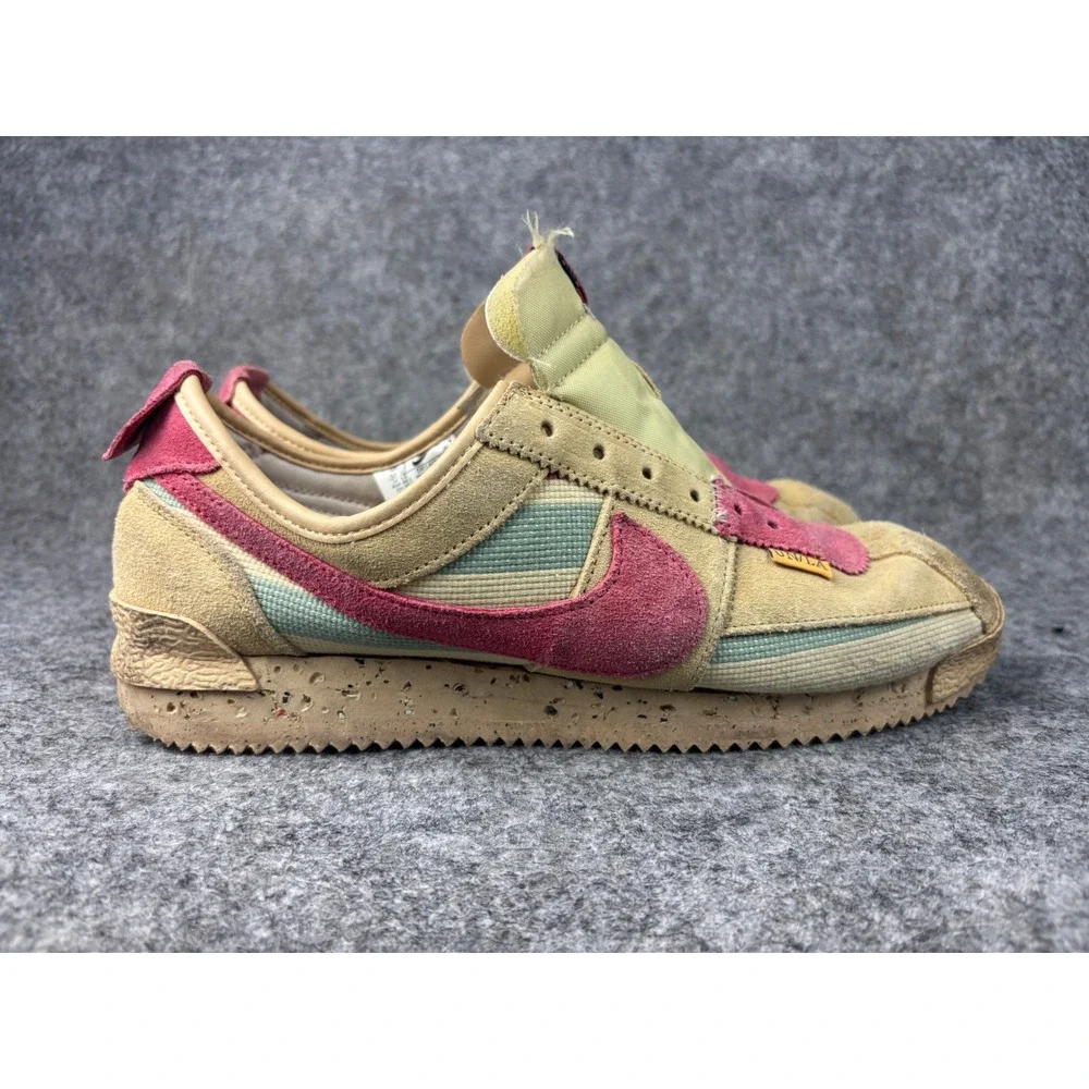 Nike Cortez SP Union LA Sesame Mens 10.5 Tan Pink Canvas Suede DR1413-200